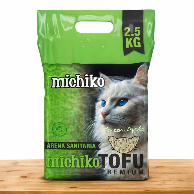 ARENA TOFU ECOLOGICA MICHIKO X 2.5 KG _ AROMA MANZANA