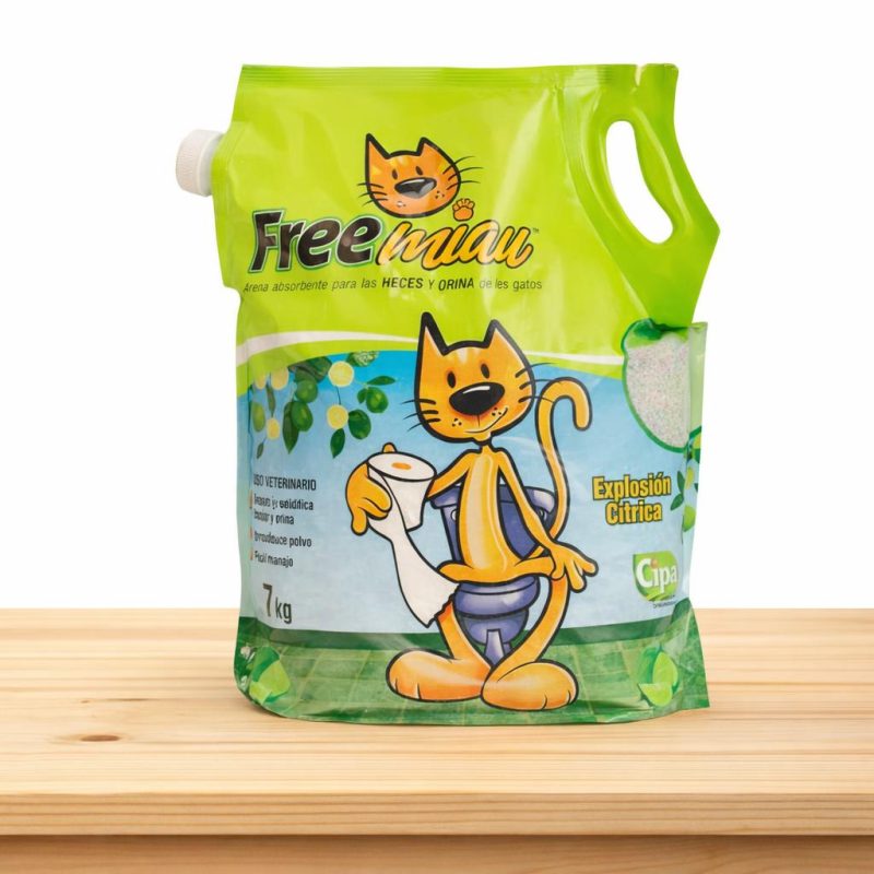 ARENA FREE MIAU CITRICA _ TAMAÑO X 7 KG