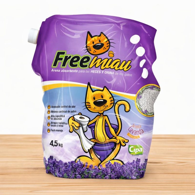 ARENA FREE MIAU LAVANDA _ TAMAÑO X 4.5 KG