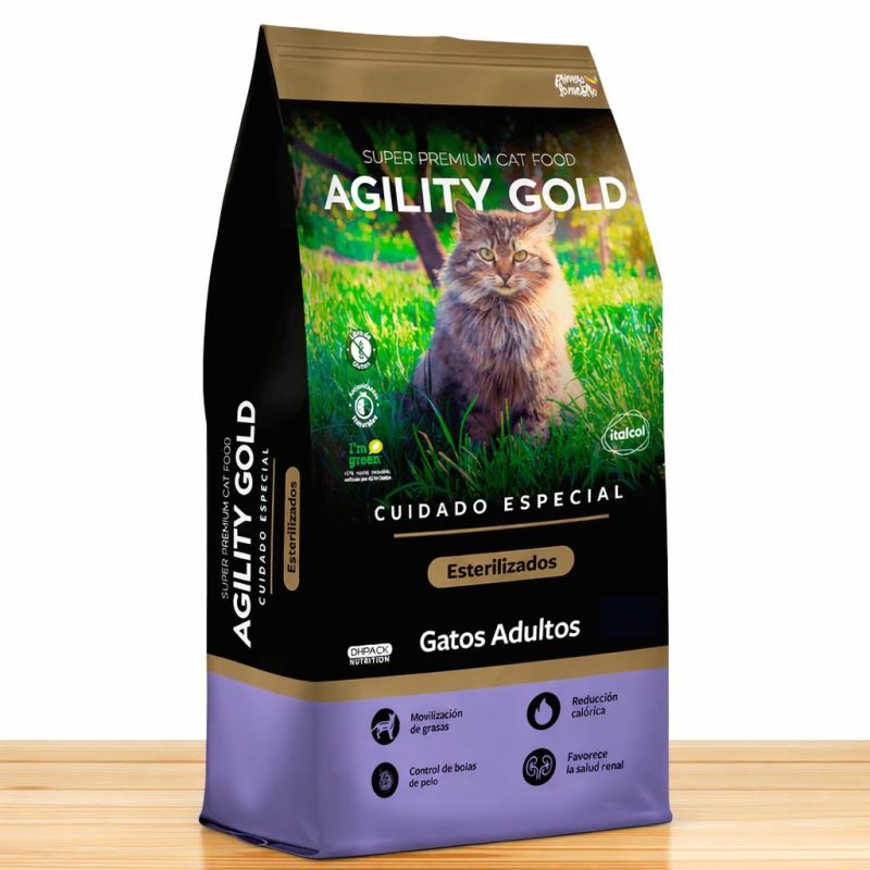 AGILITY GOLD GATOS ESTERILIZADOS _ TAMAÑO X 3 KG