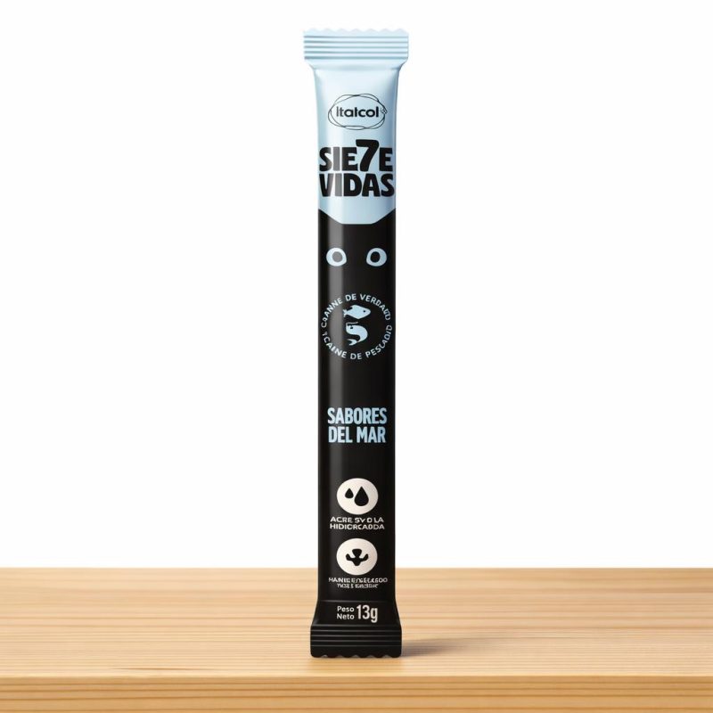 CREMOSO 7 VIDAS GATO SABORES DE MAR _ TAMAÑO X UND