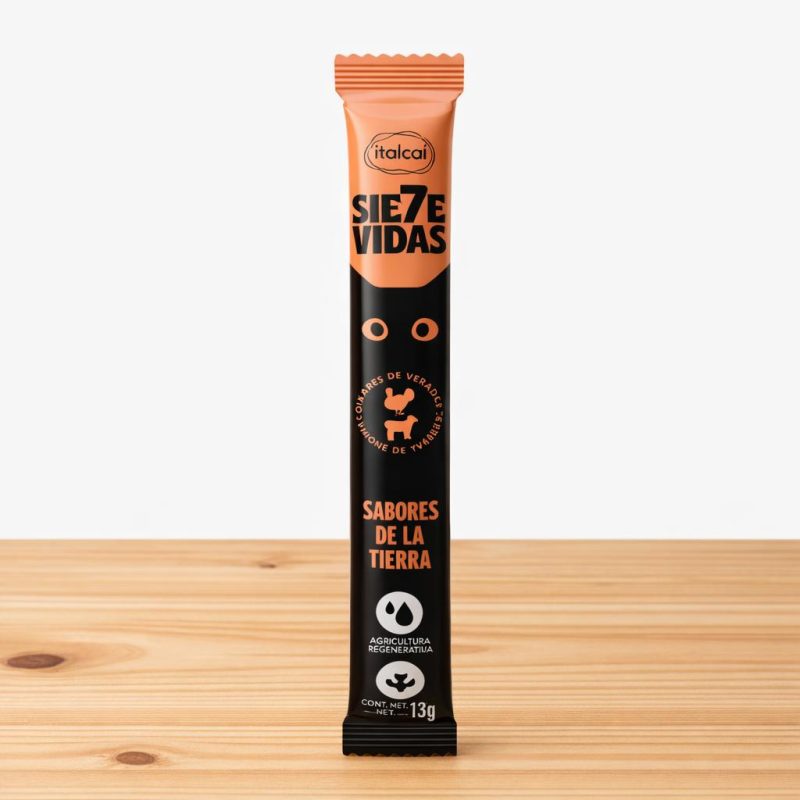 CREMOSO 7 VIDAS GATO SABORES DE LA TIERRA _ TAMAÑO X UND