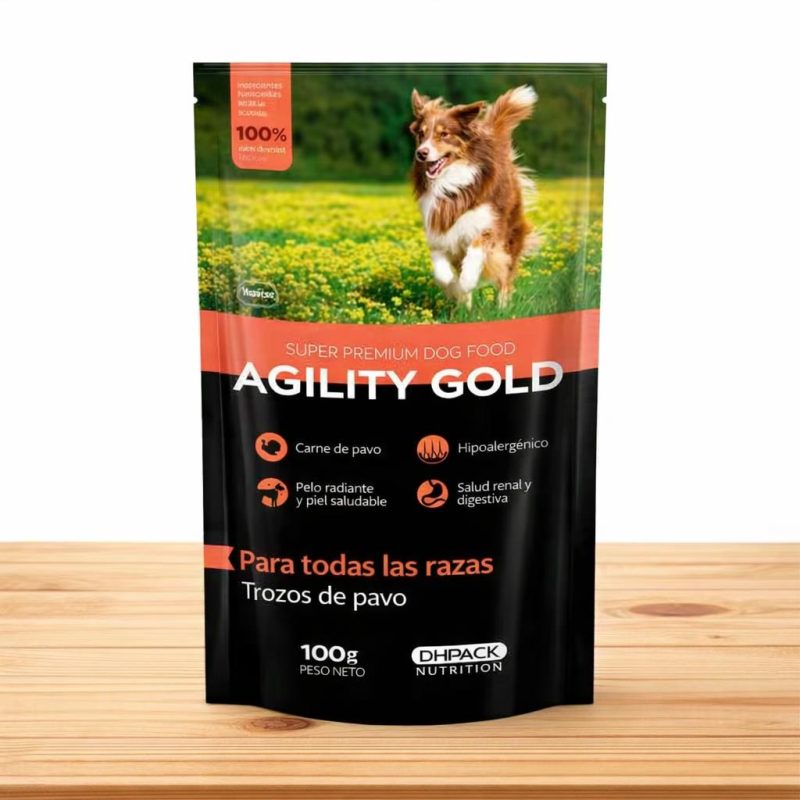 POUCHE AGILITY ADULTO X 100 GR _ SABOR PAVO