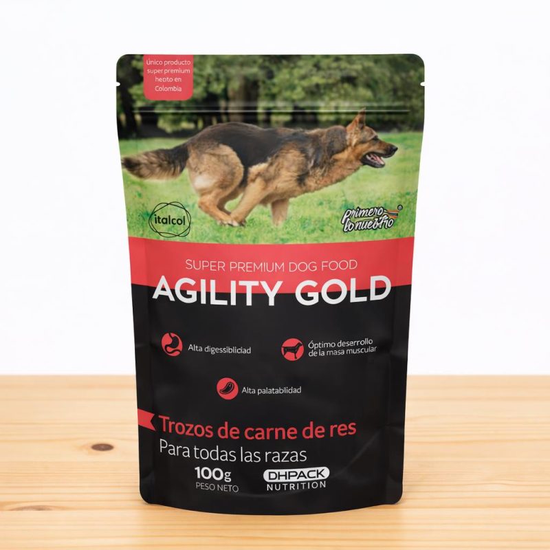 POUCHE AGILITY ADULTO X 100 GR _ SABOR RES