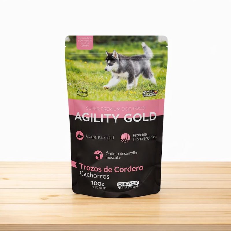 POUCHE AGILITY CACHORRO CORDERO X 100 GR