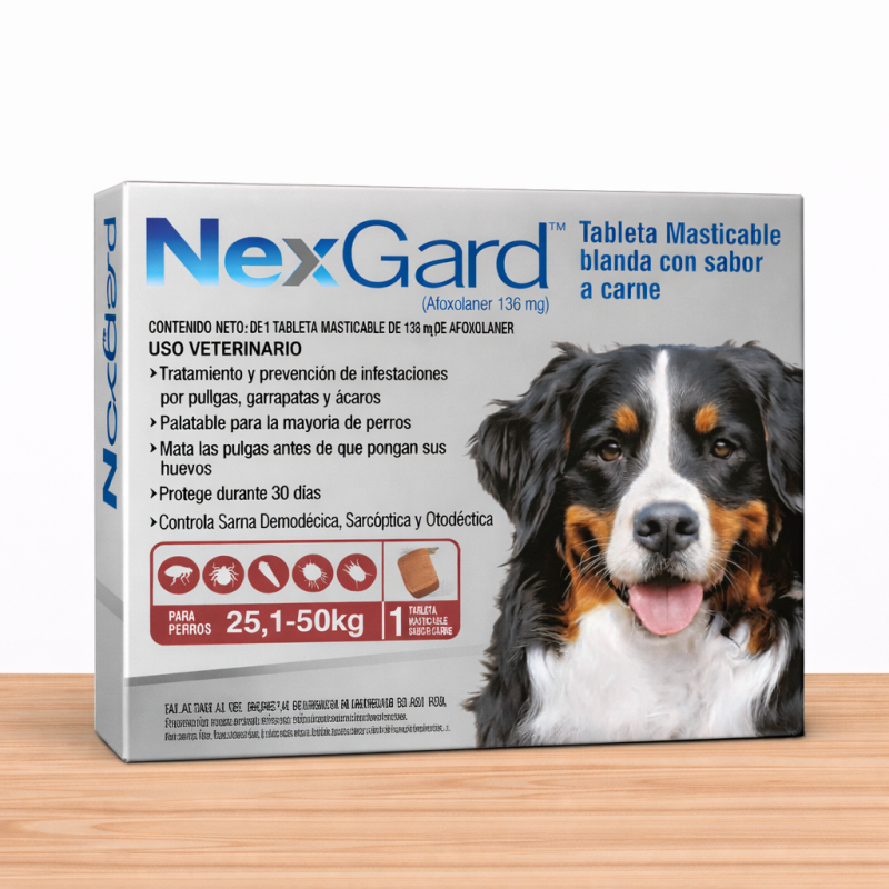 NEXGARD 25 -50 KG / ROJO