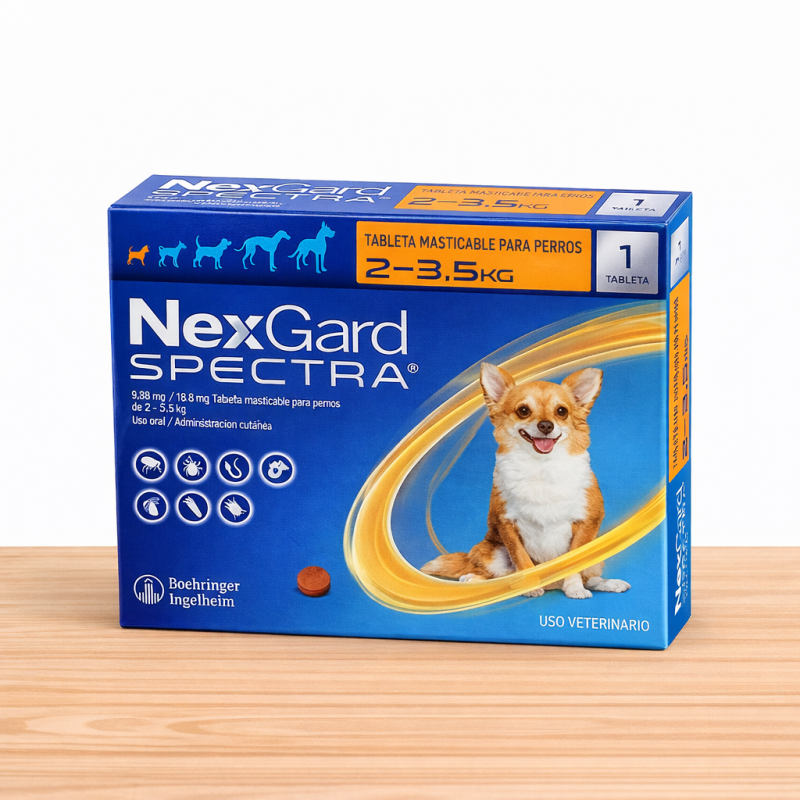 NEXGARD SPECTRA 2 - 3.5 KG / NARANJA