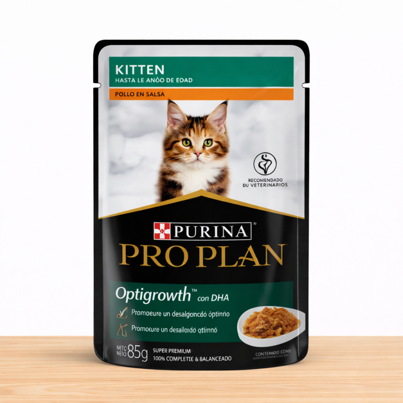 POUCHE PROPLAN GATO X 85 GR _ SABOR POLLO (KITTEN)