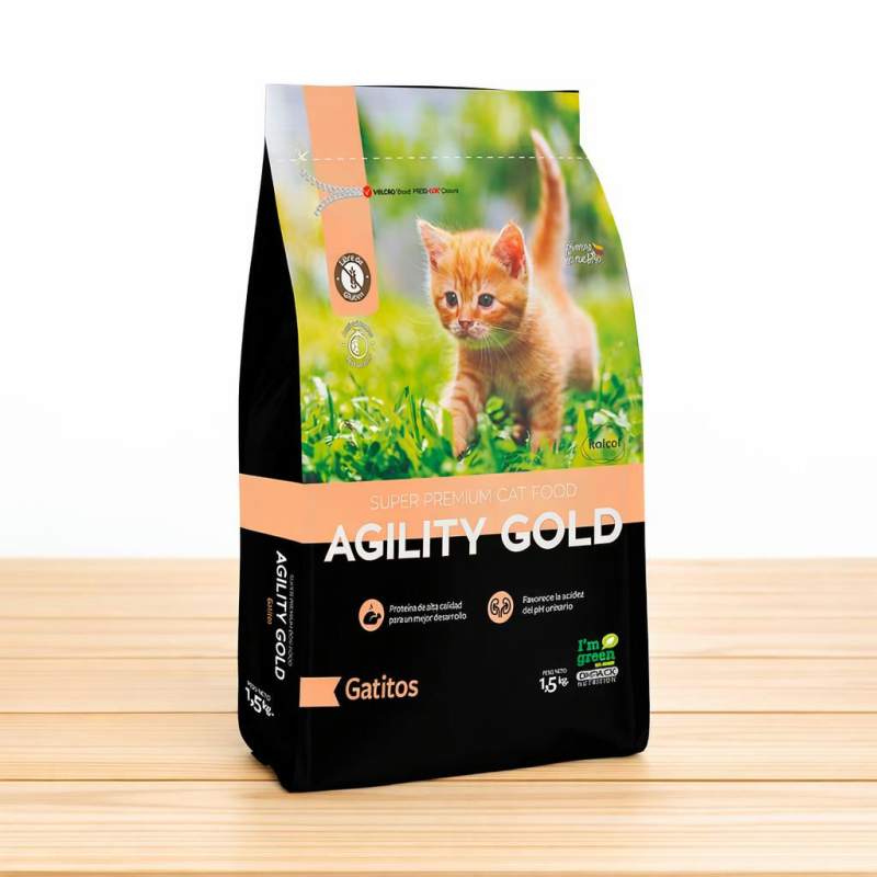 AGILITY GOLD GATITOS _ TAMAÑO X 1.5 KG