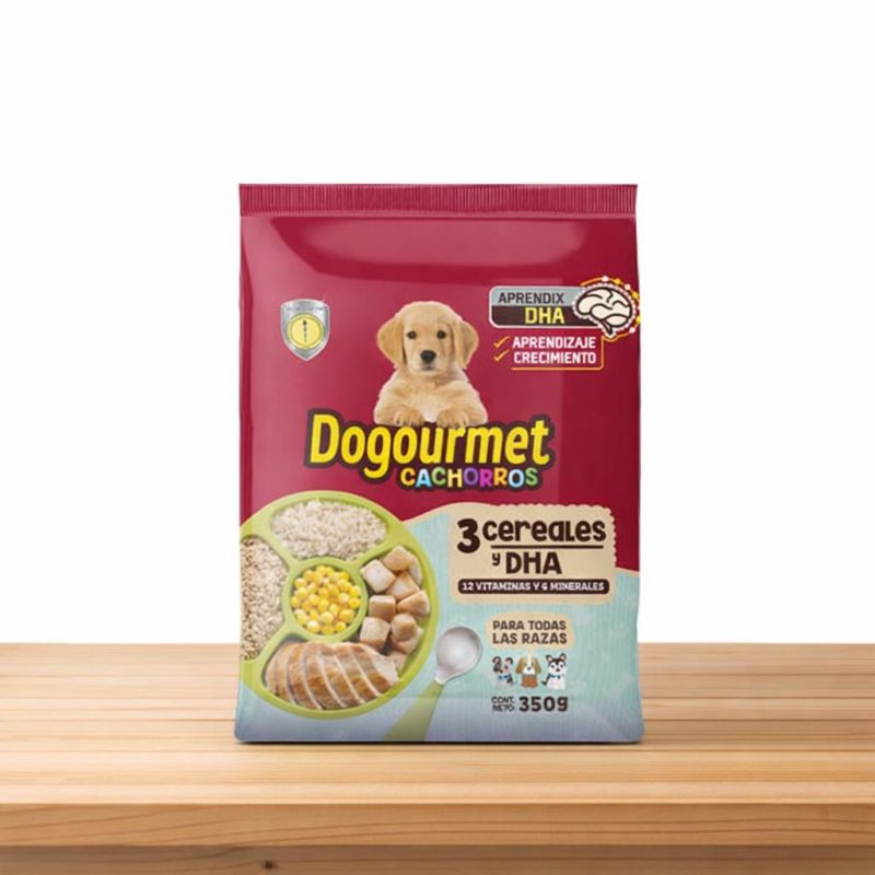 DOGOURMET CACHORRO 3 CEREALES _ TAMAÑO X 350 GR
