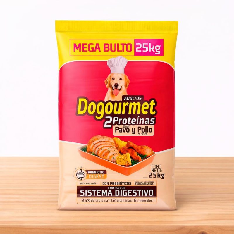 DOGOURMET ADULTO PAVO Y POLLO _ TAMAÑO X 25 KG