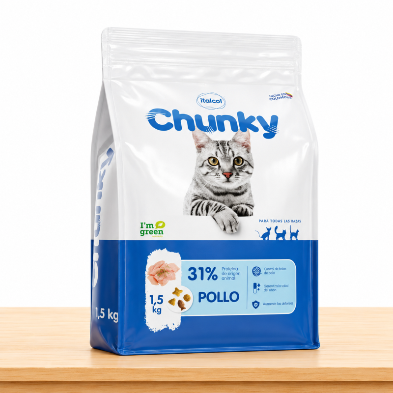 CHUNKY GATO ADULTO POLLO _ TAMAÑO X 1.5 KG