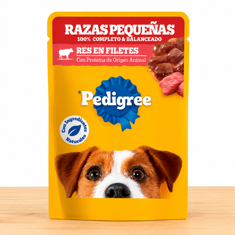 POUCHE PEDIGREE RAZA PEQ X 100 GR _ SABOR RES
