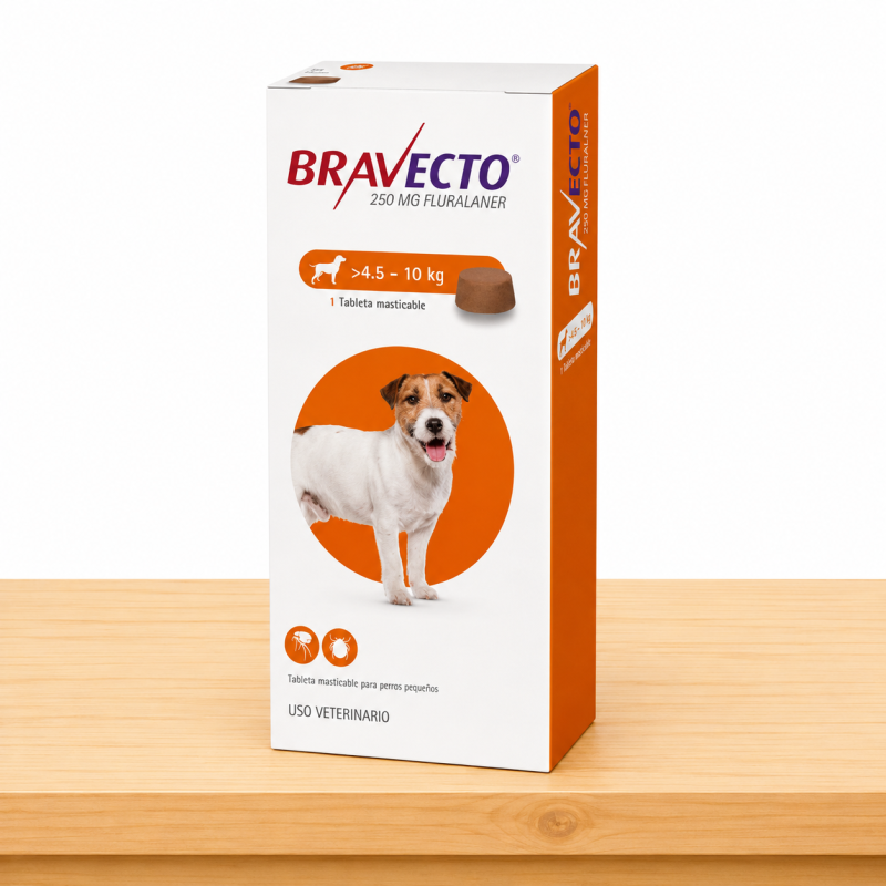 BRAVECTO 4.5 - 10 KG / NARANJA (250MG)