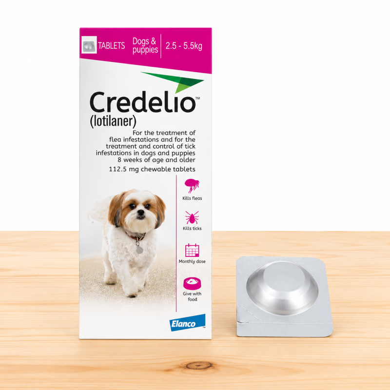 CREDELIO PERRO 2.5 - 5.5 KG / FUCSIA (112 MG)