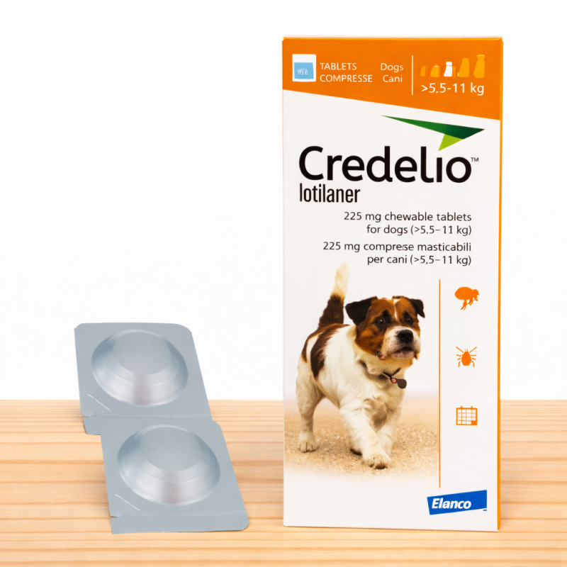 CREDELIO PERRO 5.5 - 11 KG / NARANJA (225 MG)