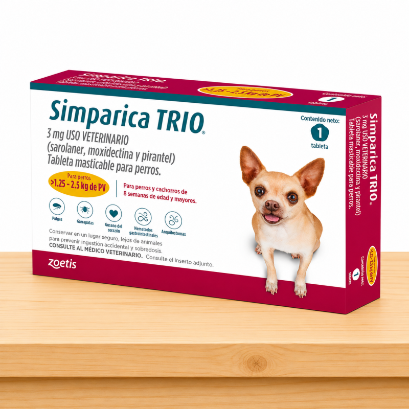 SIMPARICA TRIO 1.25-2.5 KG / GOLD