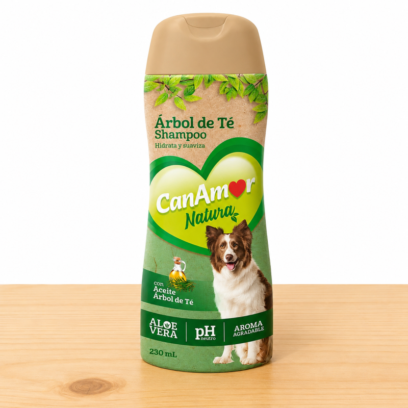 SHAMPOO CANAMOR ARBOL DE TE PERRO _ TAMAÑO X 230 ML