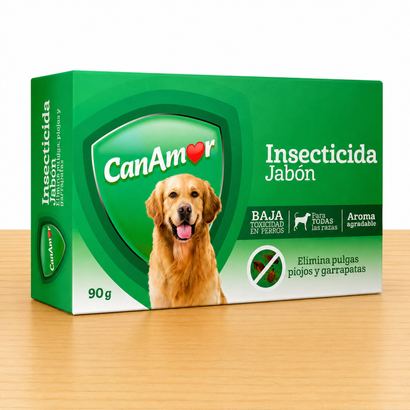 JABON CANAMOR ANTIPULGAS INSECTICIDA X 90 GR