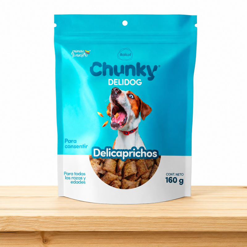 CHUNKY DELICAPRICHOS PERROS BOLSA X 160 GR