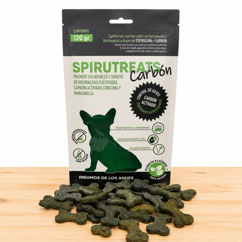 GALLETAS SPIRUTREATS CARBON X 120 GR