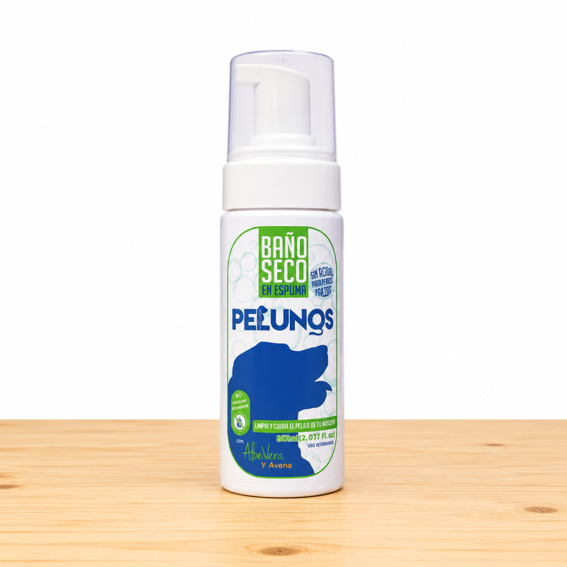 BAÑO SECO ESPUMA PERRO PELUNOS X 150 ML