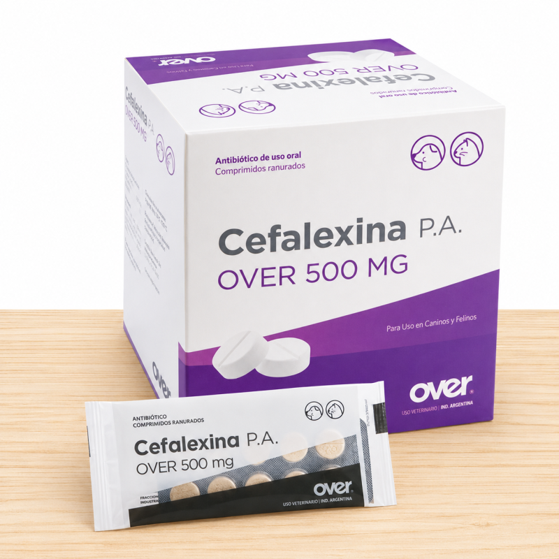 CEFALEXINA OVER 500MG _ TAMAÑO X BLISTER 10 TAB