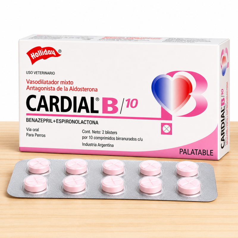 CARDIAL B/10 MG _ TAMAÑO X 10 UND