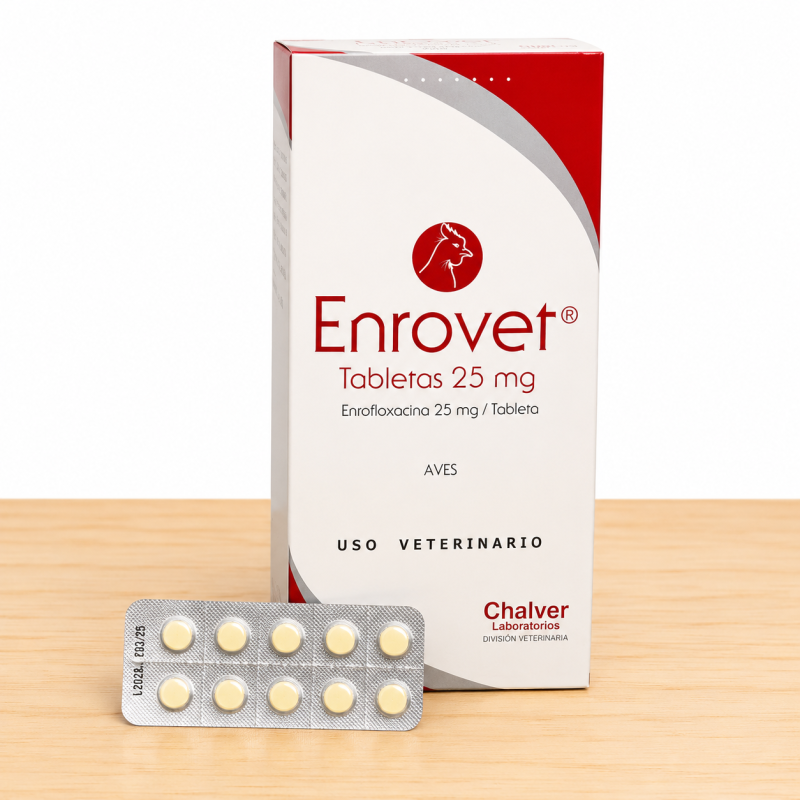 ENROVET X 25 MG _ TAMAÑO X BLISTER 10 UND