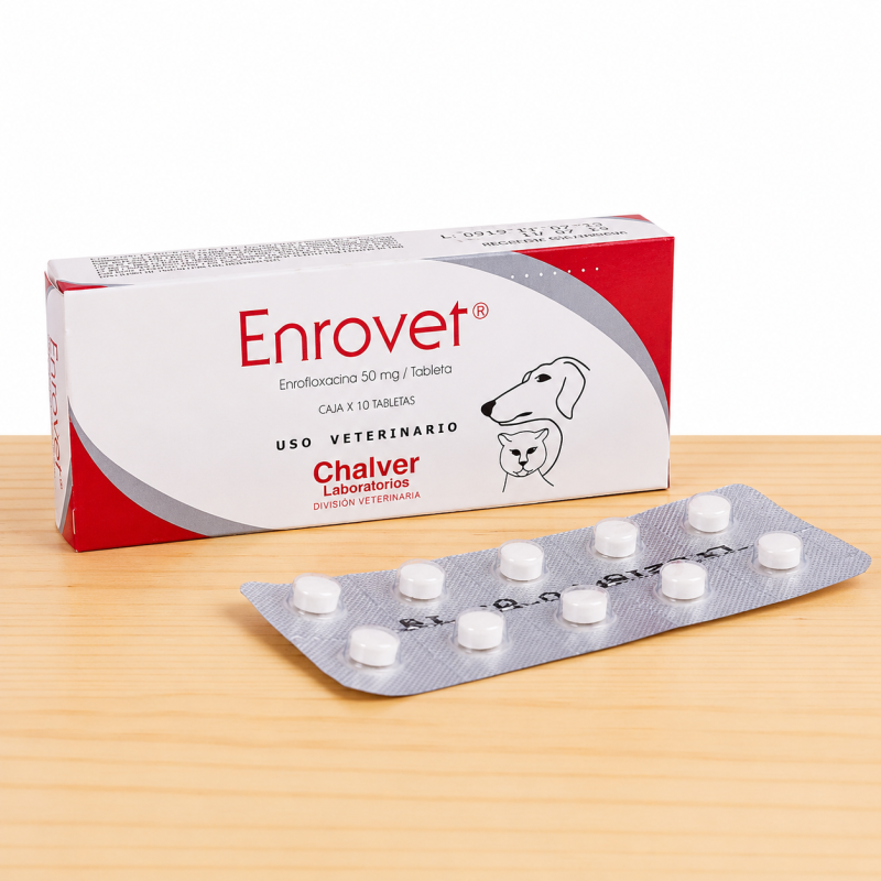 ENROVET X 50 MG _ TAMAÑO X CAJA 10 TAB