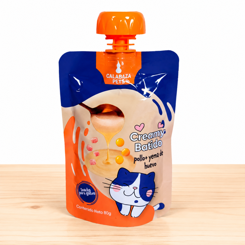 CREAMY BATIDO CALABAZA X 80 GR _ SABOR POLLO/YEMA DE HUEVO