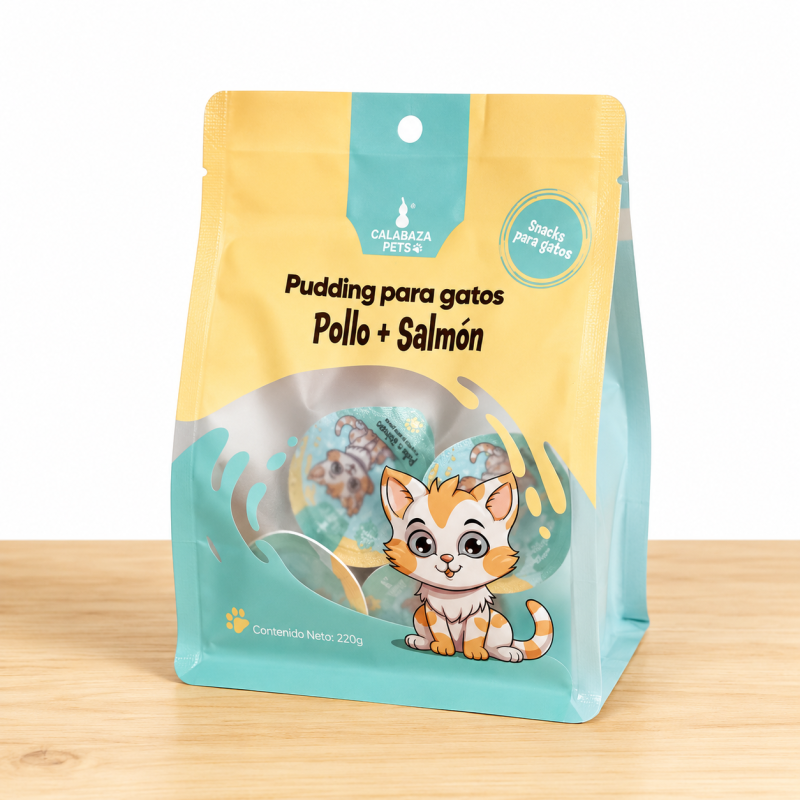 PUDDING PARA GATOS X 220 GR _ SABOR POLLO/SALMON