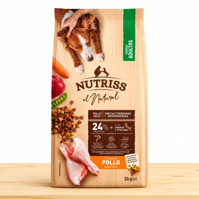 NUTRISS ADULTO NATURAL POLLO _ TAMAÑO X 2 KG