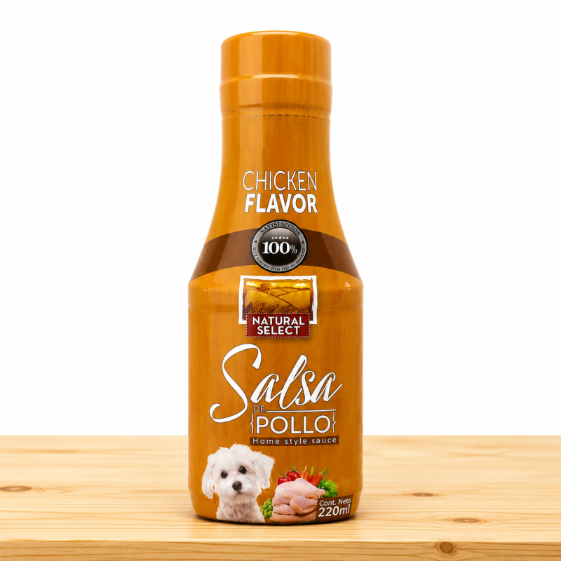 NATURAL SELECT SALSA PERROS X 375 ML _ SABOR POLLO