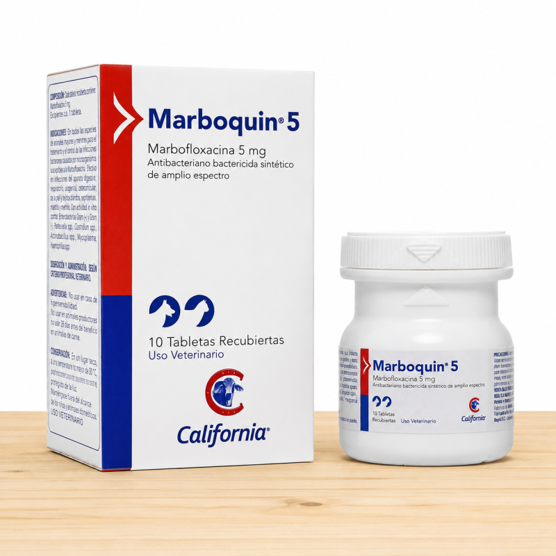 MARBOQUIN 5 MG / FRASCO X 10 UNI
