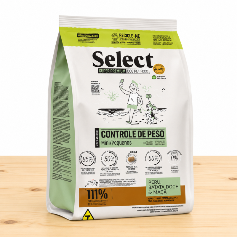 MONELLO DOG SELECT ADULTO RAZA PEQUEÑA CONTROL PESO _ TAMAÑO X 7 KG