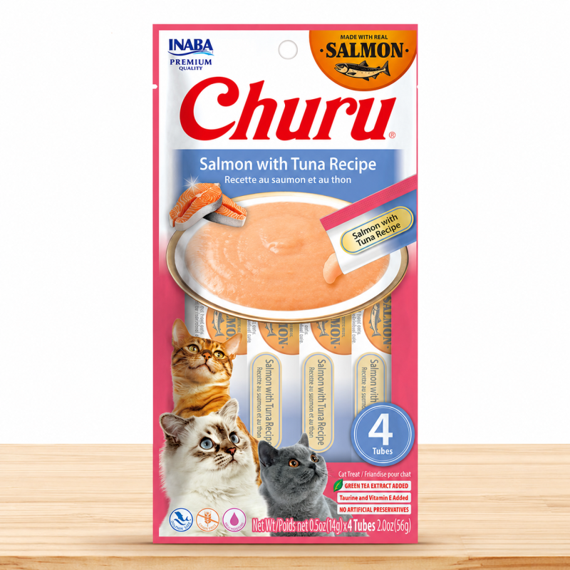 CHURU GATO X 4 UND _ SABOR SALMON/TUNA