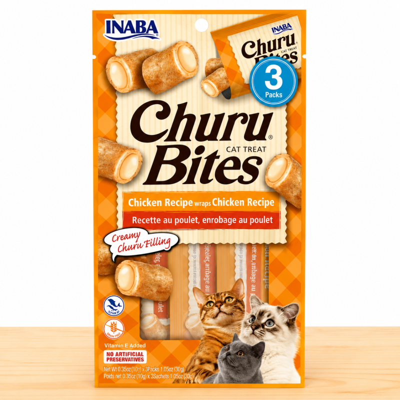 CHURU BITES GATO PAQ X 3 UND _ SABOR CHICKEN