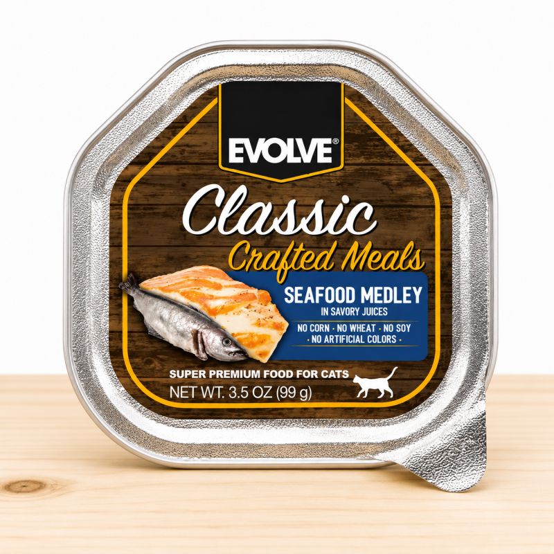 EVOLVE CAT CLASSIC CRAFTED LATA X 100 GR _ SABOR SABORES DE MAR