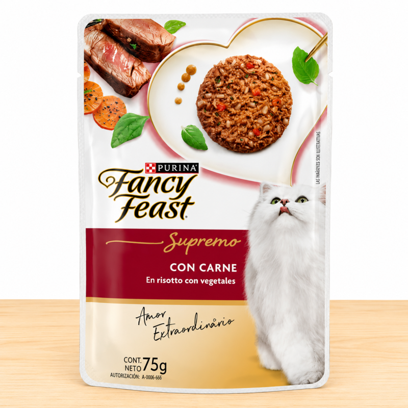 POUCHE FANCY FEAST X 75 GR _ SABOR CARNE/VEGETALES