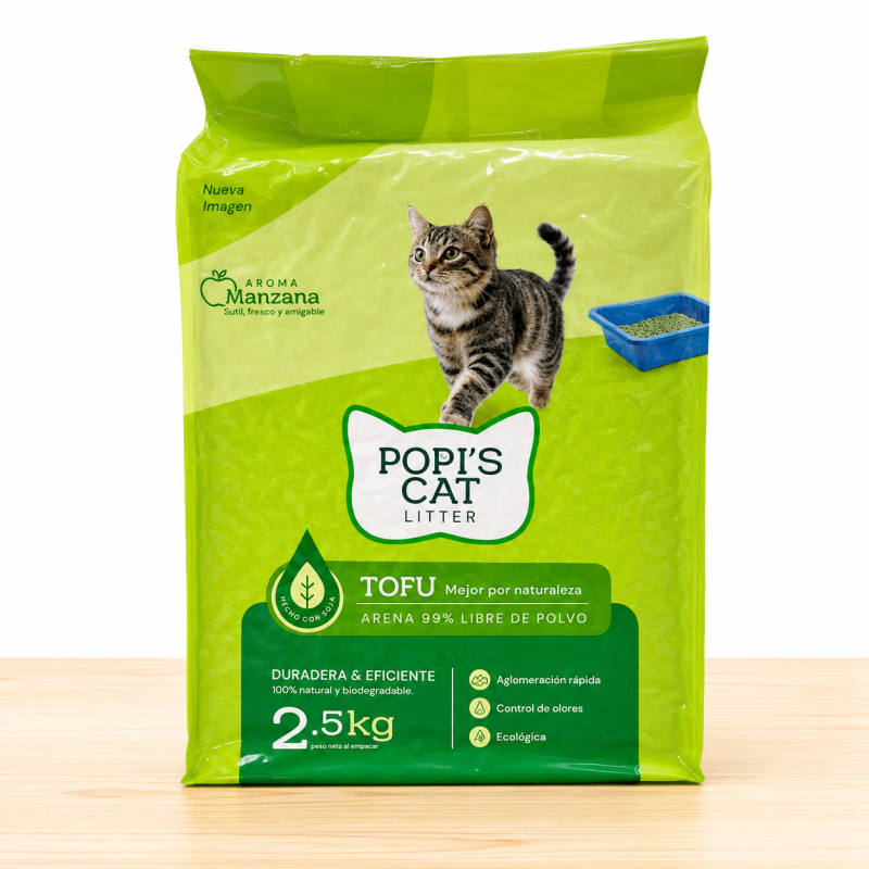 ARENA TOFU POPIS X 2.5 KG _ AROMA MANZANA