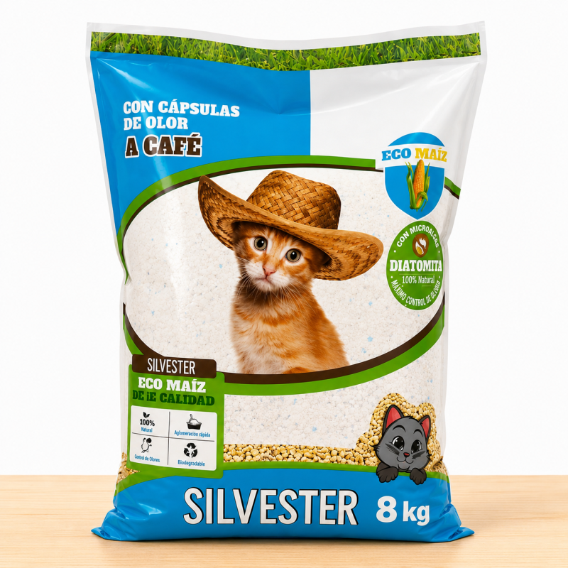 ARENA ECOMAIZ SILVESTER X 8 KG _ AROMA CAFÉ