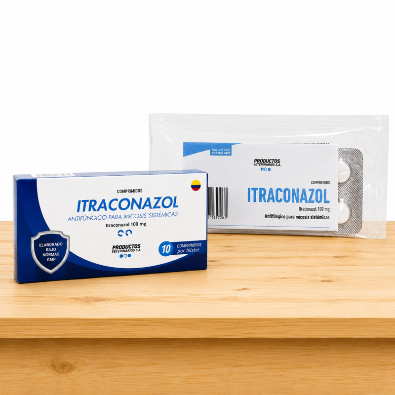 ITRACONAZOL (COLVET) _ TAMAÑO X BLISTER 10 UND