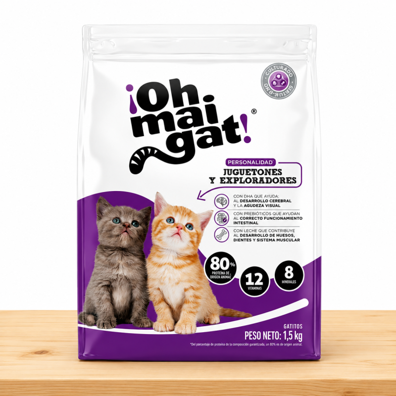 OHMAIGAT GATITOS JUGUETONES _ TAMAÑO X 1.5 KG