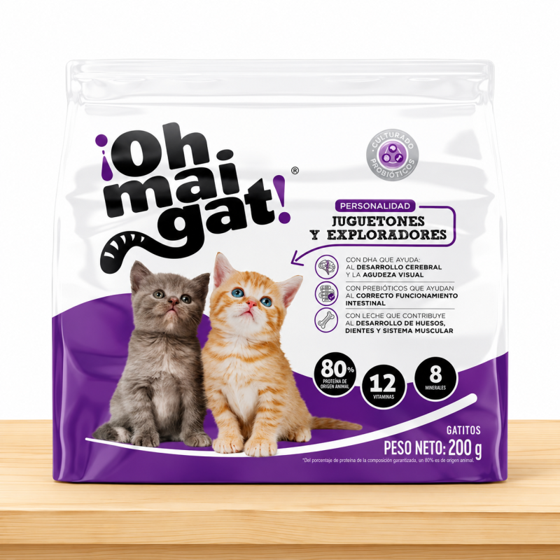 OHMAIGAT GATITOS JUGUETONES _ TAMAÑO X 200 GR