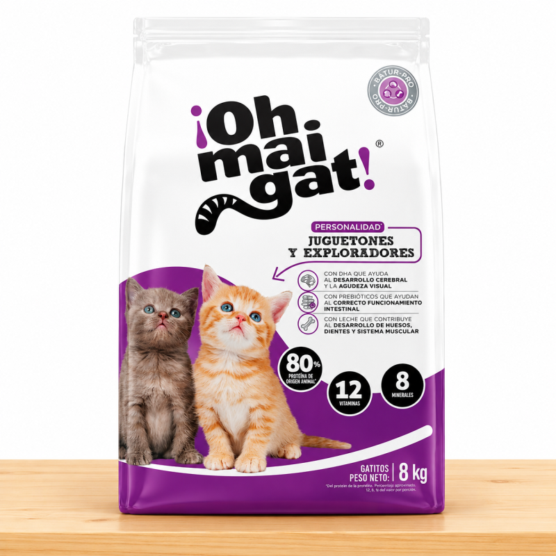 OHMAIGAT GATITOS JUGUETONES _ TAMAÑO X 8 KG