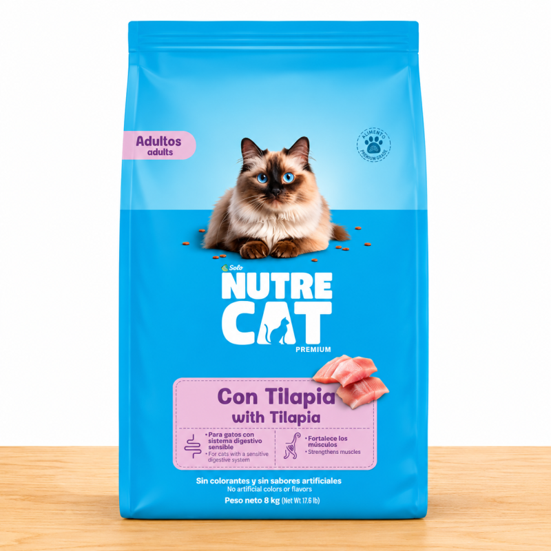 NUTRECAT TILAPIA _ TAMAÑO X 8 KG