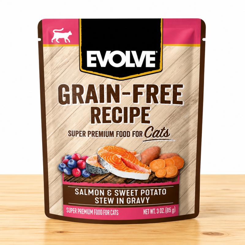 POUCHE EVOLVE CAT X 85 GR _ SABOR SALMON/PATATAS