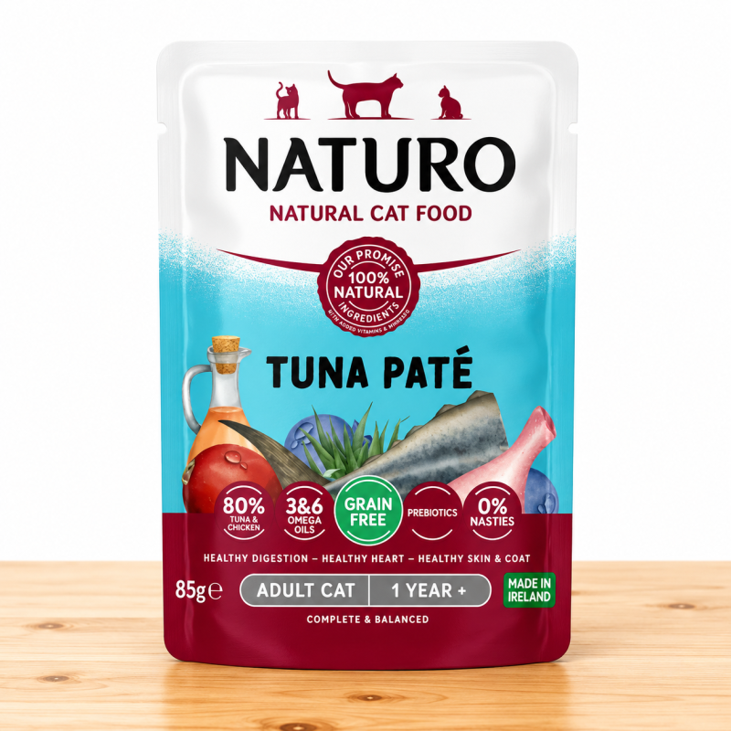 POUCHE GATO NATURO X 85 GR ADULTO _ SABOR PATE TUNA