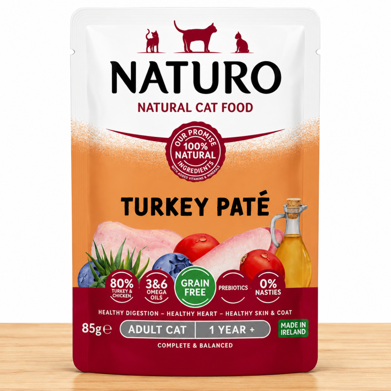 POUCHE GATO NATURO X 85 GR ADULTO_ SABOR PATE PAVO